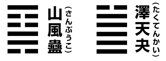 2020年易 山風蠱(さんぷうこ) / 澤天夬(たくてんかい)